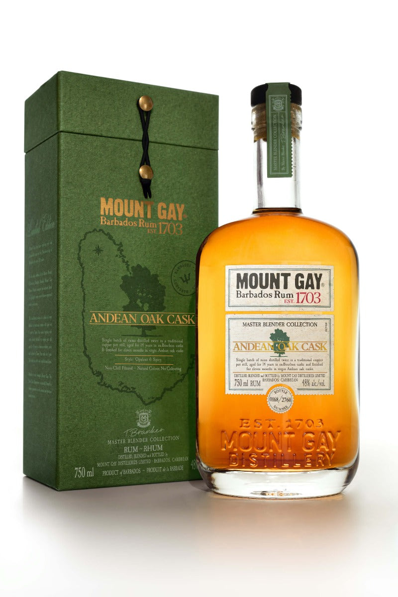 MOUNT GAY RUM MASTER BLENDER COLLECTION #4 ANDEAN OAK CASK BARBADOS 750ML - Remedy Liquor