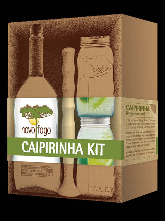 NOVO FOGO CACHACA SILVER CAIPIRINHA KIT 750ML Spirits
