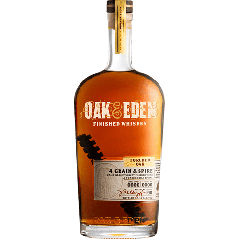 OAK & EDEN WHISKEY FOUR GRAIN & SPIRE IN TORCHED OAK TEXAS 750ML Spirits