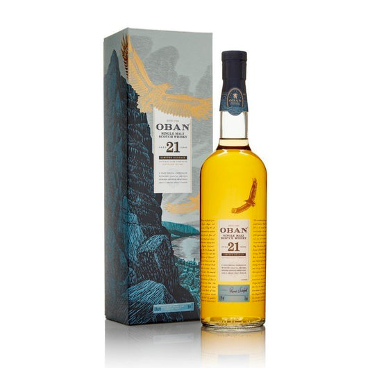 OBAN SCOTCH SINGLE MALT LIMITED EDITION 21YR 750ML Spirits