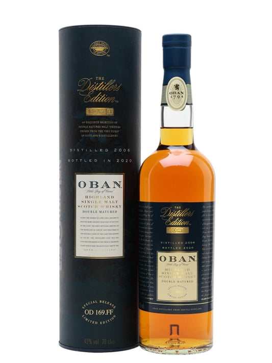 OBAN SINGLE MALT SCOTCH WHISKY DISTILLERS EDITION 2006 BOTTLED 2020 750ML Spirits