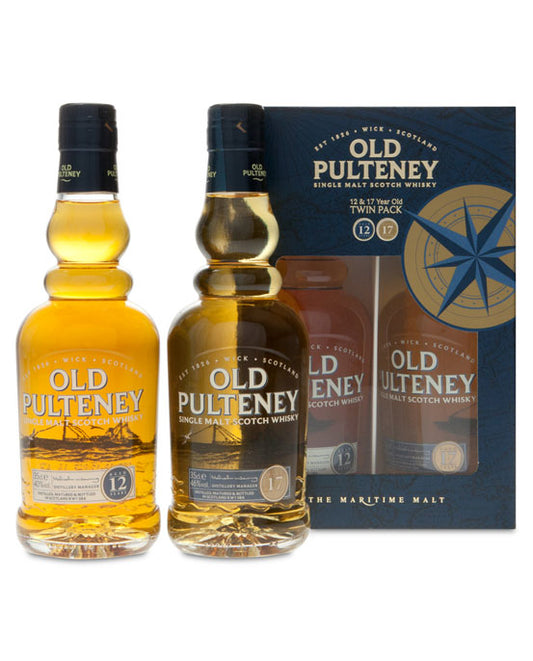 OLD PULTENEY SCOTCH SINGLE MALT DOUBLE PK 12YR AND NAVIGATOR 2X750ML Spirits