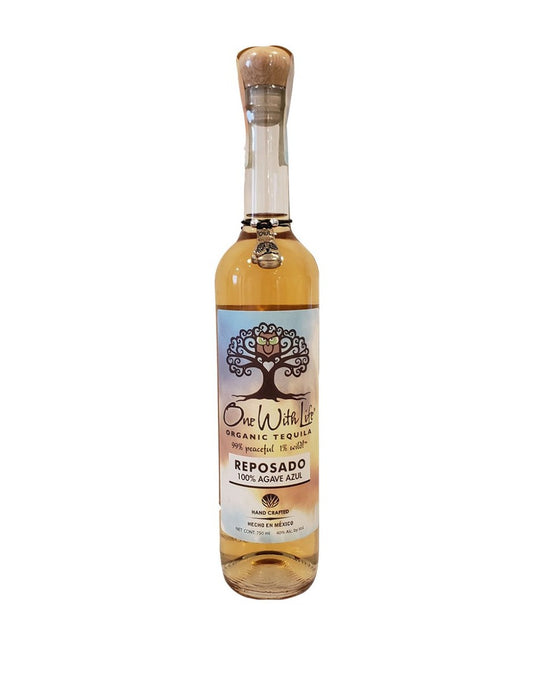 ONE WITH LIFE TEQUILA REPOSADO 750ML