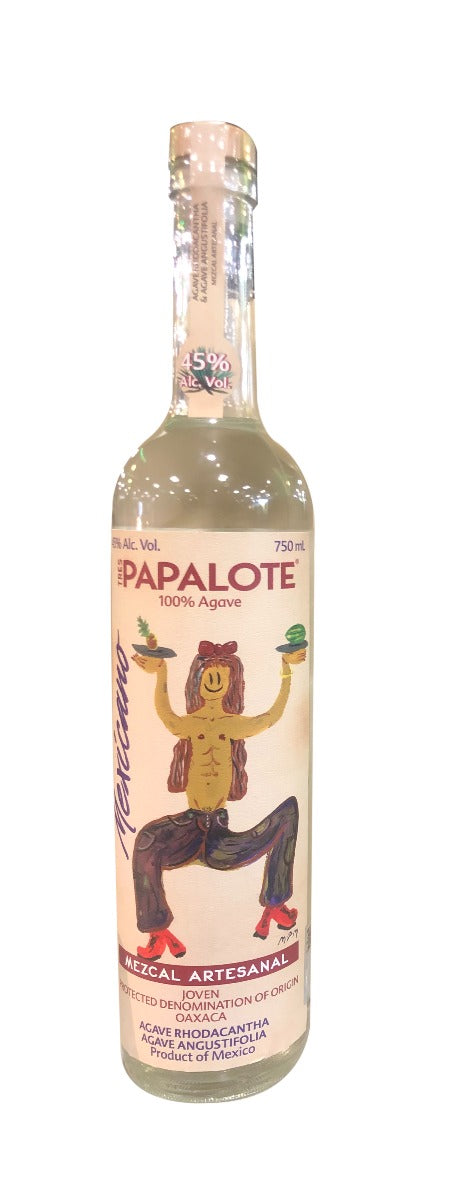 TRES PAPALOTE MEZCAL ARTESANAL JOVEN MEXICANO OAXACA 750ML Spirits
