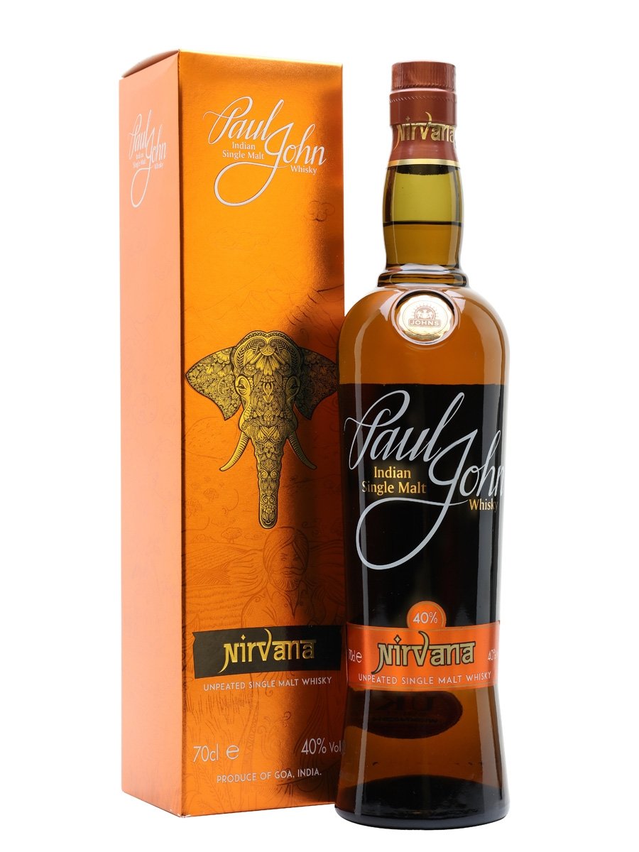 PAUL JOHN WHISKY SINGLE MALT NIRVANA UNPEATED INDIA 750ML Spirits
