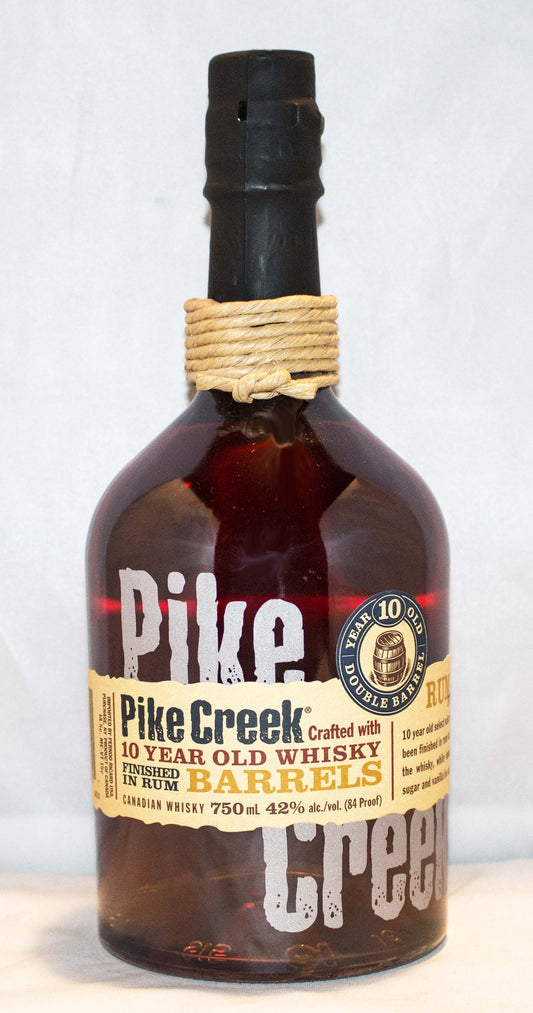 PIKE CREEK WHISKY CANADIAN FINISHED IN RUM BARREL 10YR 84PF 750ML Spirits