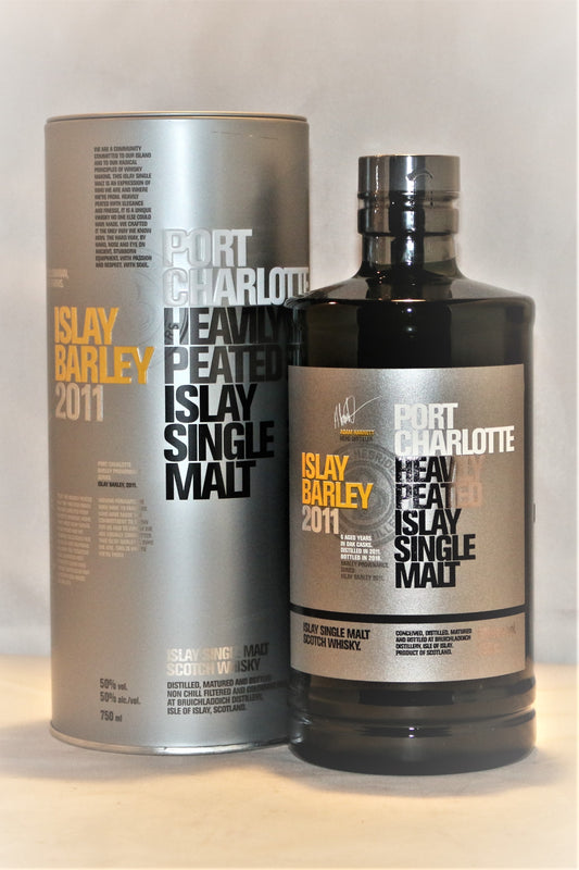BRUICHLADDICH SCOTCH SINGLE MALT PORT CHARLOTTE ISLAY BARLEY HEAVILY PEATED 2014 750ML Spirits