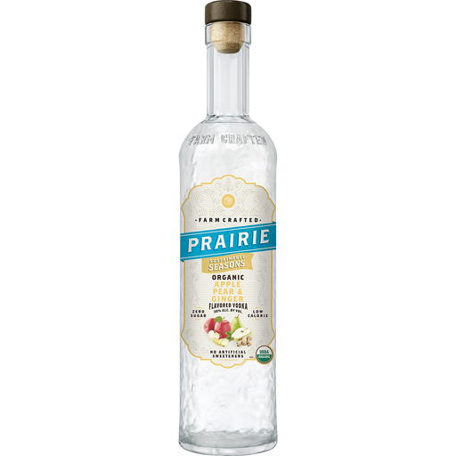 PRAIRIE VODKA SUSTAINABLE SEASONS ORGANIC APPLE PEAR AND GINGER FLAVOR MINNESOTA 750ML Spirits