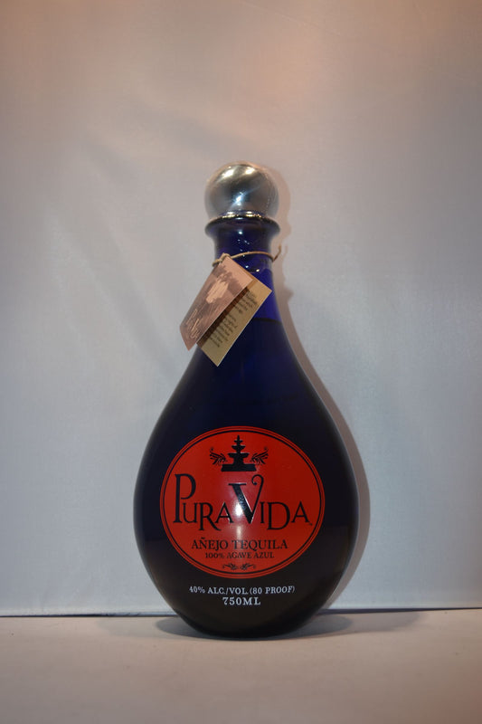 PURA VIDA TEQUILA ANEJO 750ML Spirits