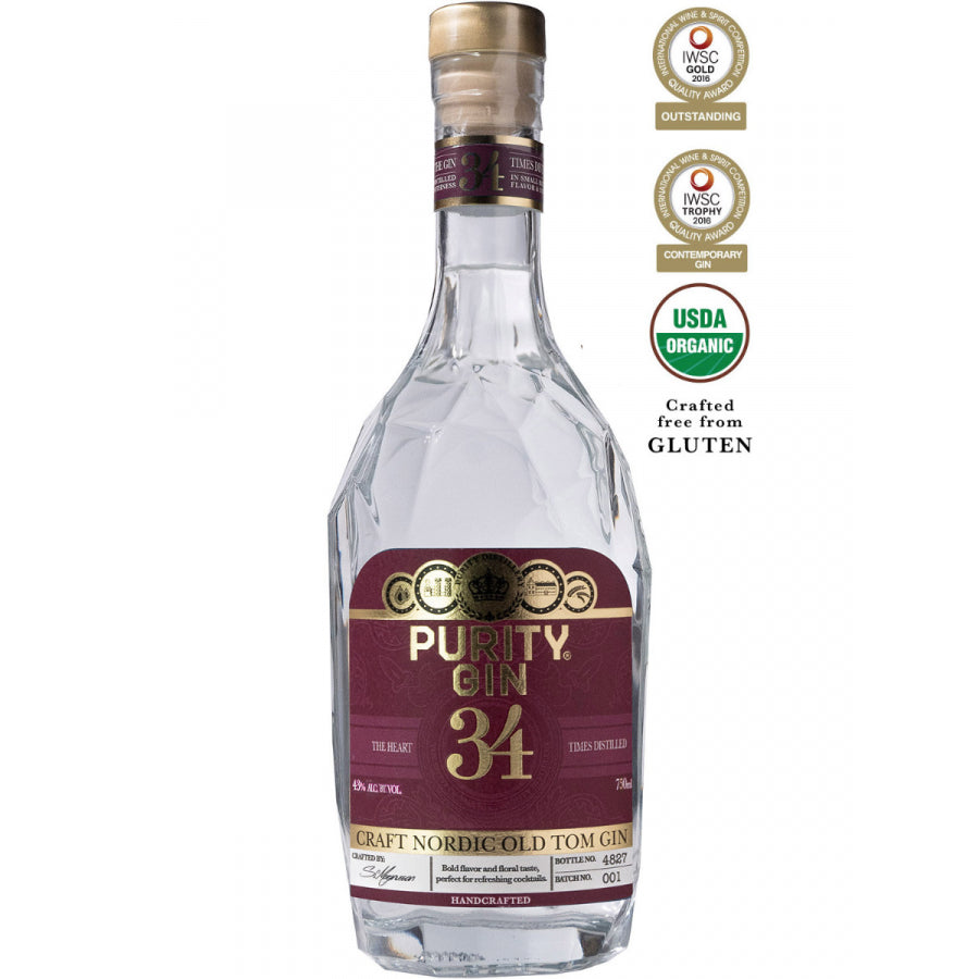PURITY GIN OLD TOM ORGANIC SWEDEN 750ML Spirits
