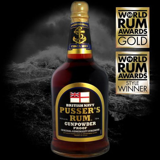 PUSSERS RUM GUNPOWDER PROOF BRITIAN 750ML Spirits