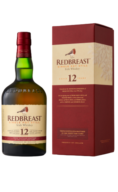 REDBREAST WHISKEY IRISH SINGLE POT STILL 12YR 750ML - Remedy Liquor