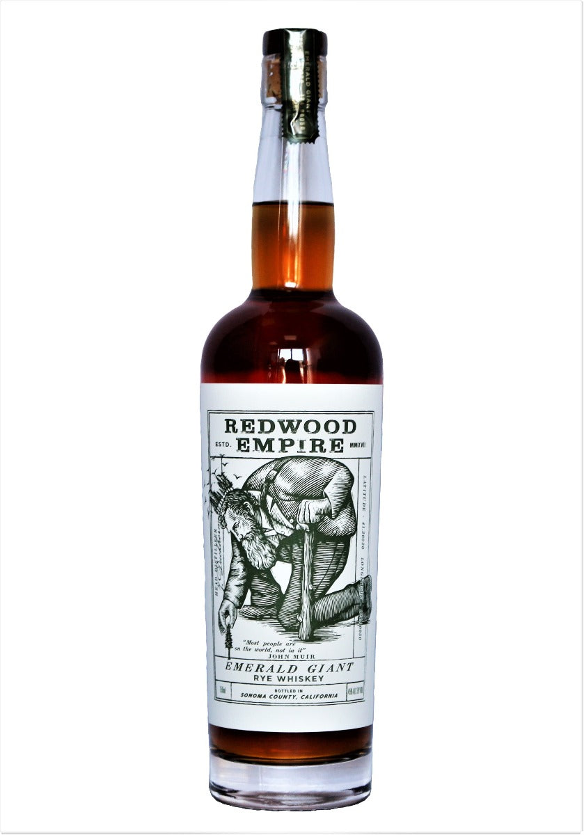 REDWOOD EMPIRE EMERALD GIANT WHISKEY RYE SONOMA COUNTY 750ML - Remedy Liquor