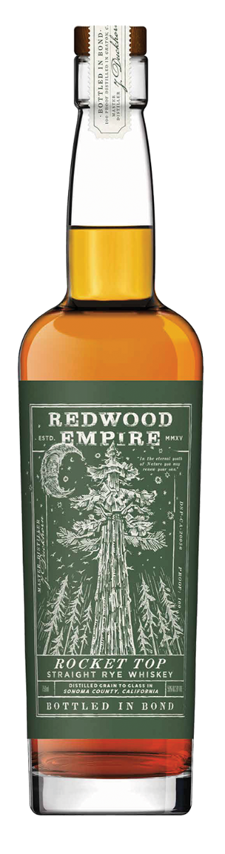 REDWOOD EMPIRE WHISKEY STRAIGHT RYE ROCKET TOP BOTTLED IN BOND CALIFORNIA 750ML - Remedy Liquor