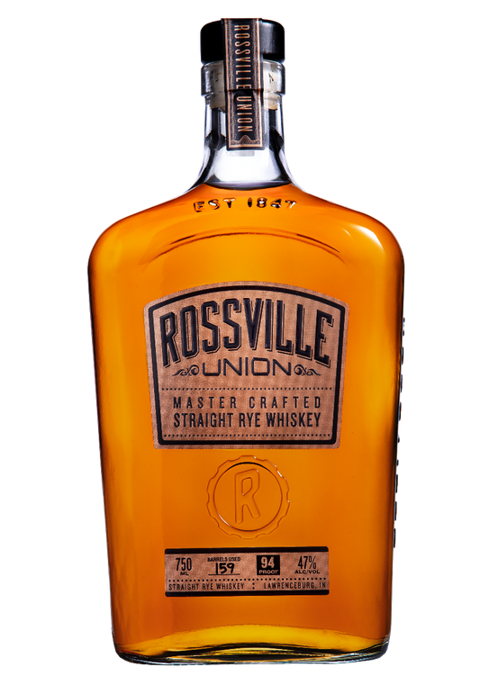 ROSSVILLE UNION WHISKEY RYE MASTER CRAFTED INDIANA 750ML