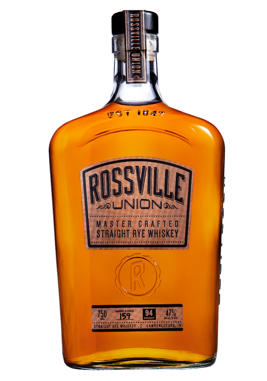 ROSSVILLE UNION WHISKEY RYE MASTER CRAFTED INDIANA 750ML Spirits