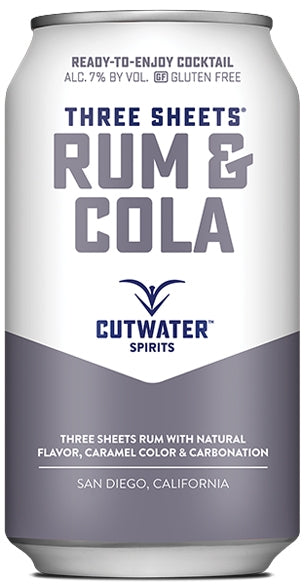 CUTWATER RUM & COLA 14PF 4X12OZ CANS