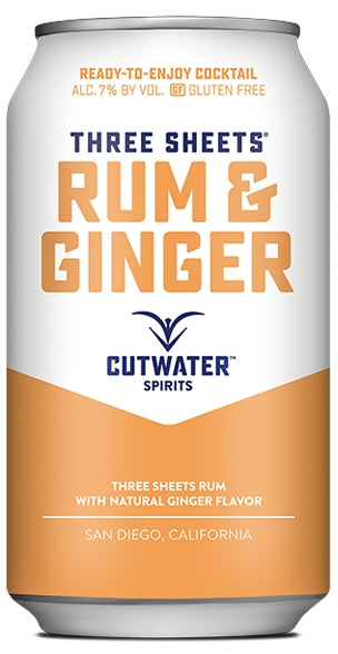 CUTWATER RUM & GINGER 14PF 4X12OZ CANS - Remedy Liquor