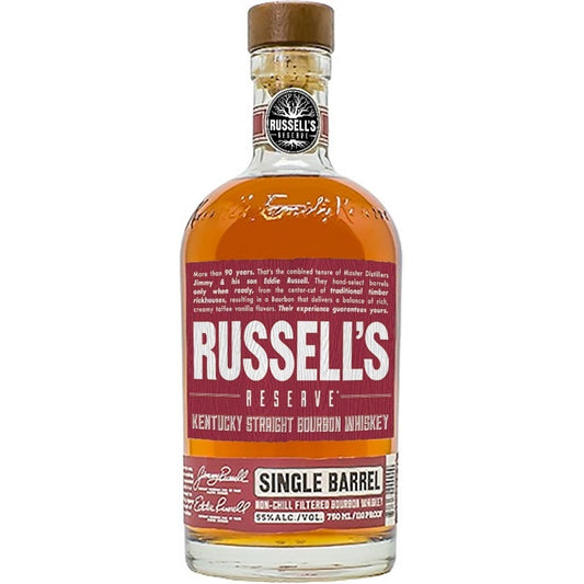 RUSSELLS RESERVE BOURBON SINGLE BARREL KENTUCKY 110PF 750ML - Remedy Liquor