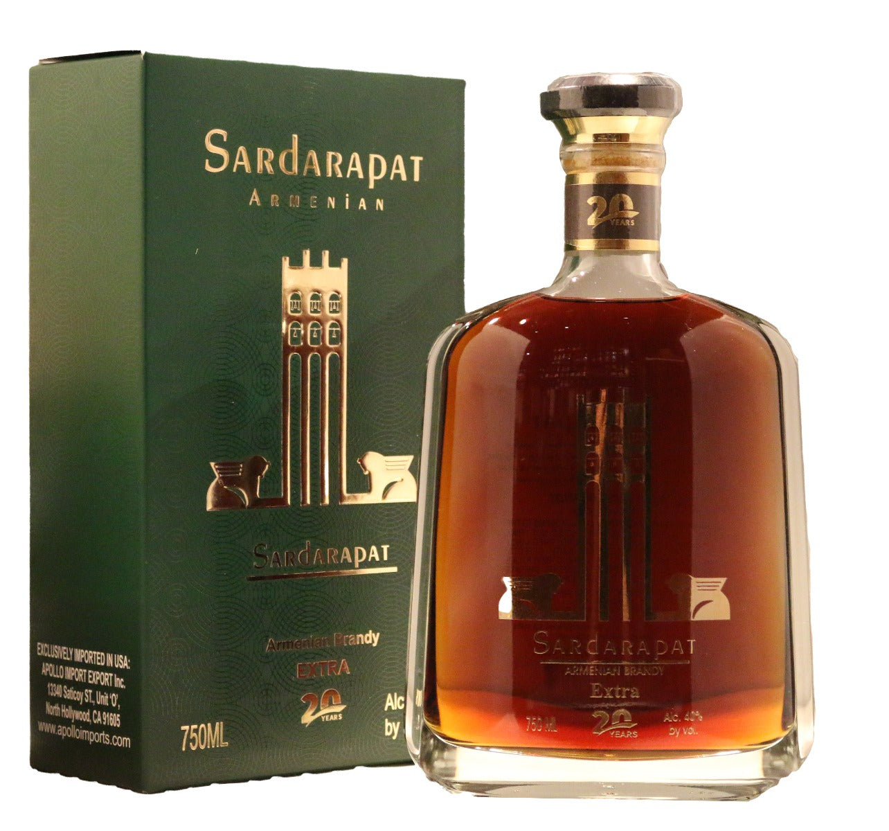 SARDARAPAT BRANDY ARMENIA 20YR 750ML - Remedy Liquor