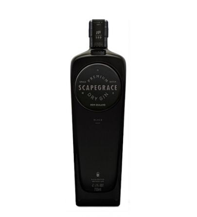 SCAPEGRACE GIN PREMIUM DRY BLACK SMALL BATCH NEW ZEALAND 750ML Spirits