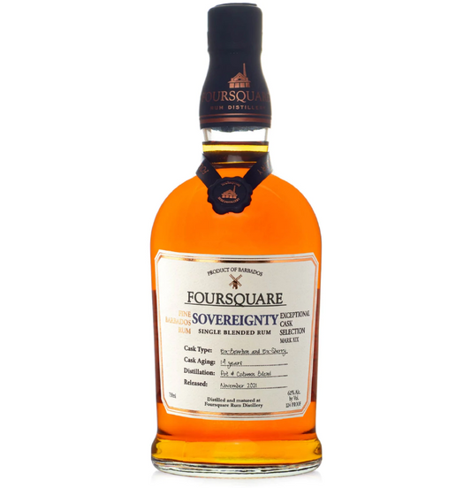 FOURSQUARE RUM SINGLE BLENDED SOVEREIGNTY EXCEPTIONAL CASK SELECTION BARBADOS 750ML Spirits
