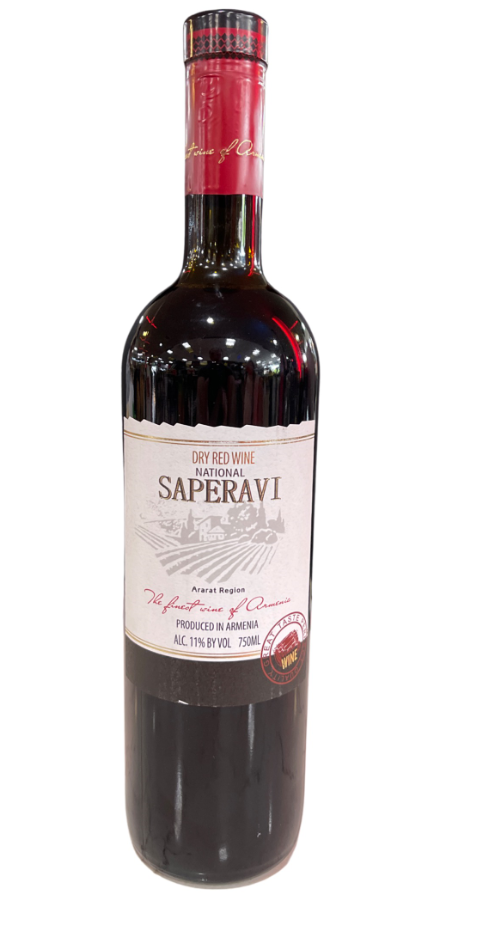 NATIONAL SAPERAVI DRY RED WINE ARMENIA NV 750ML - Remedy Liquor