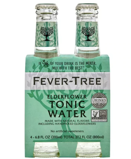 FEVER TREE ELDERFLOWER TONIC WATER 4X7OZ BOT