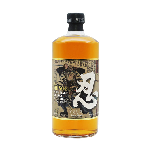 SHINOBU WHISKEY PURE MALT IN MIZUNARA OAK JAPAN 86PF 750ML - Remedy Liquor