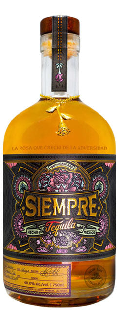 SIEMPRE TEQUILA ANEJO 750ML - Remedy Liquor