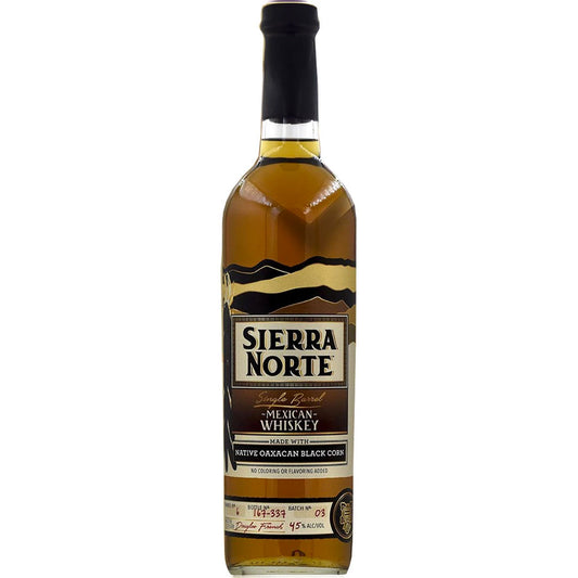 SIERRA NORTE WHISKEY SINGLE BARREL BLACK CORN MEXICO 90PF 750ML Spirits
