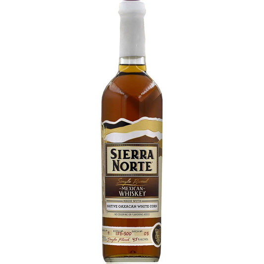 SIERRA NORTE WHISKEY SINGLE BARREL WHITE CORN MEXICO 90PF 750ML Spirits