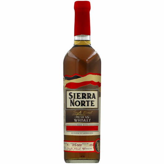 SIERRA NORTE WHISKEY SINGLE BARREL RED CORN MEXICO 90PF 750ML Spirits