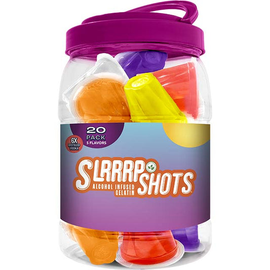 SLRRRP ALCOHOL INFUSED GELATIN SHOTS MASH UP JAR 20X50ML Spirits