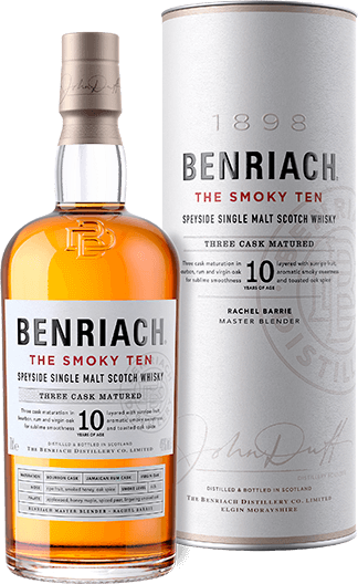 BENRIACH SCOTCH SINGLE MALT THE SMOKY TEN SPEYSIDE 10YR 750ML - Remedy Liquor