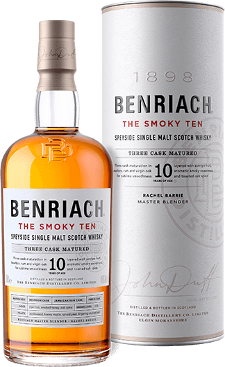 BENRIACH SCOTCH SINGLE MALT THE SMOKY TEN SPEYSIDE 10YR 750ML Spirits