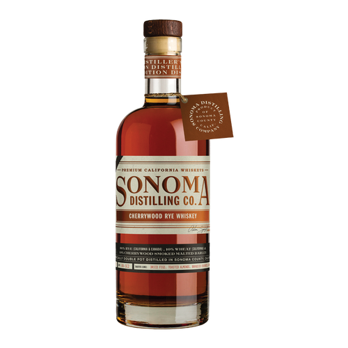 SONOMA DISTILLING WHISKEY RYE CHERRYWOOD SONOMA COUNTY 750ML Spirits