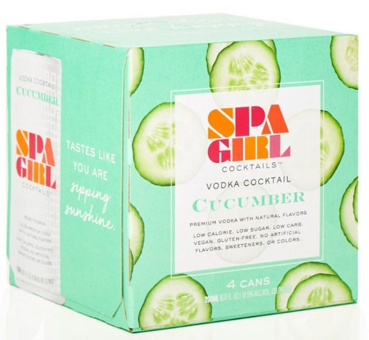 SPA GIRL COCKTAILS VODKA CUCUMBER 4X200ML Spirits