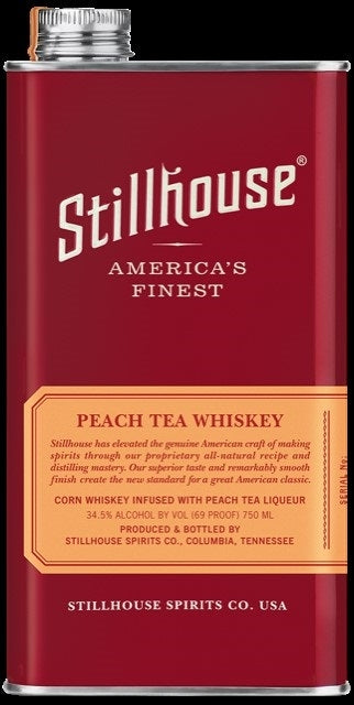 STILLHOUSE MOONSHINE WHISKEY PEACH TEA AMERICAN FINEST 750ML Spirits