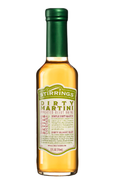 STIRRINGS DIRTY MARTINI MIX 355ML Spirits