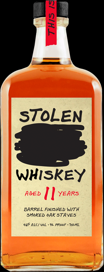 STOLEN WHISKEY BARREL FINISHED WITH SMOKED OAK STAVES FLORIDA 92PF 11YR 750ML Spirits