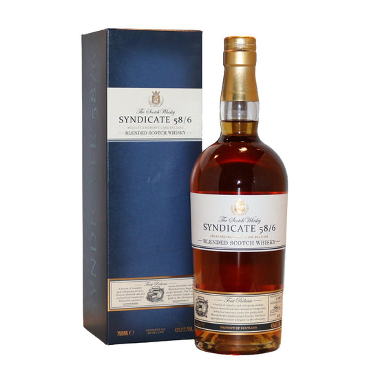 SYNDICATE 58/6 SCOTCH BLENDED SELECTED RESERVE CASK RELEASE 86PF 750ML Spirits
