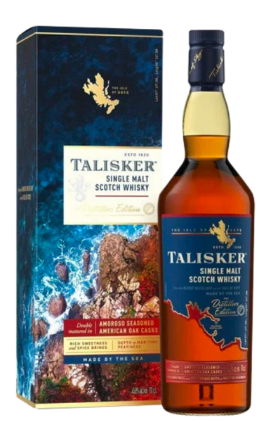 TALISKER SCOTCH SINGLE MALT DISTILLERS EDITION DOUBLE MATURED IN AMOROSO & AMERICAN OAK CASKS 750ML LIQ