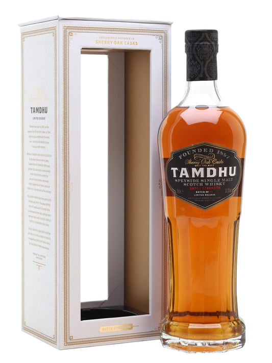 TAMDHU SCOTCH SINGLE MALT SPEYSIDE MATURED IN SHERRY CASKS BATCH STRENGTH 750ML Spirits