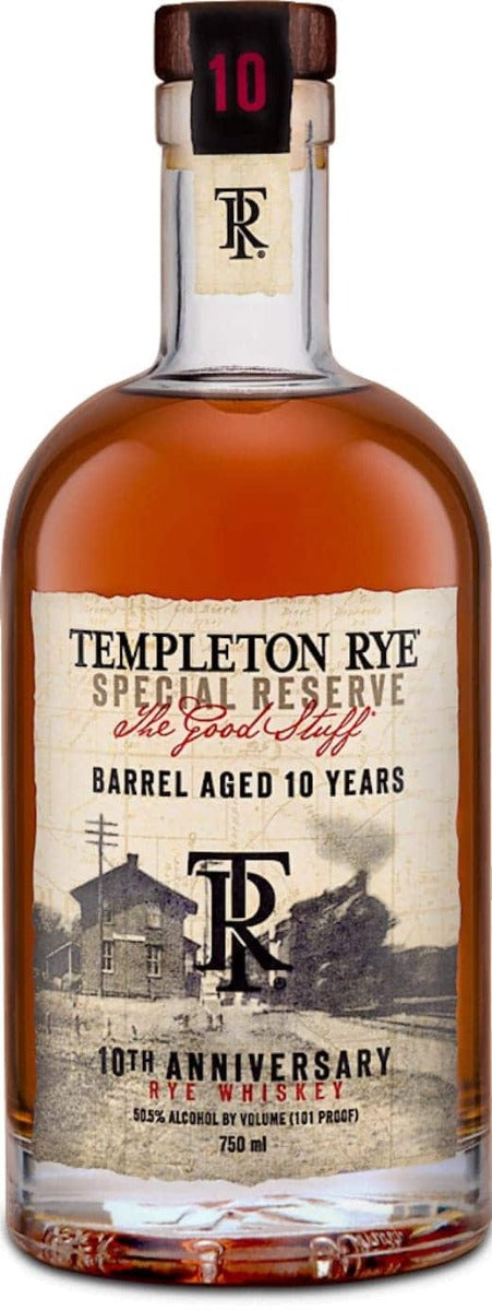 TEMPLETON WHISKEY SINGLE BARREL RYE IOWA 10YR 750ML Spirits
