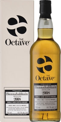 THE OCTAVE BUNNAHABAIN SINGLE MALT CASK 2008 DISTILLED 104.8PF 750ML Spirits