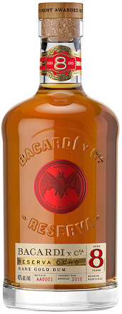 BACARDI RUM GOLD RESERVE 8YR 375ML Spirits