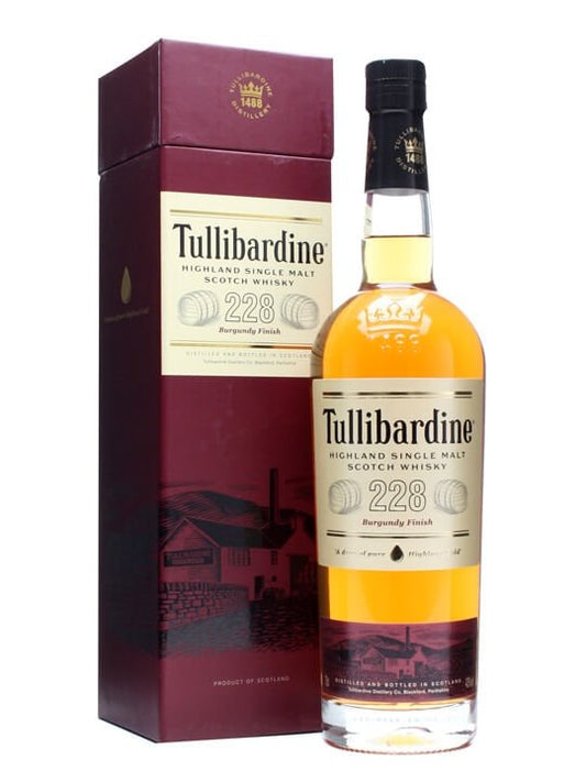 TULLIBARDINE 228 SCOTCH SINGLE MALT BURGUNDY CASK FINISH 750ML Spirits