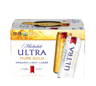 MICHELOB ULTRA PURE GOLD ORGANIC LIGHT LAGER 12X12OZ CAN - Remedy Liquor 