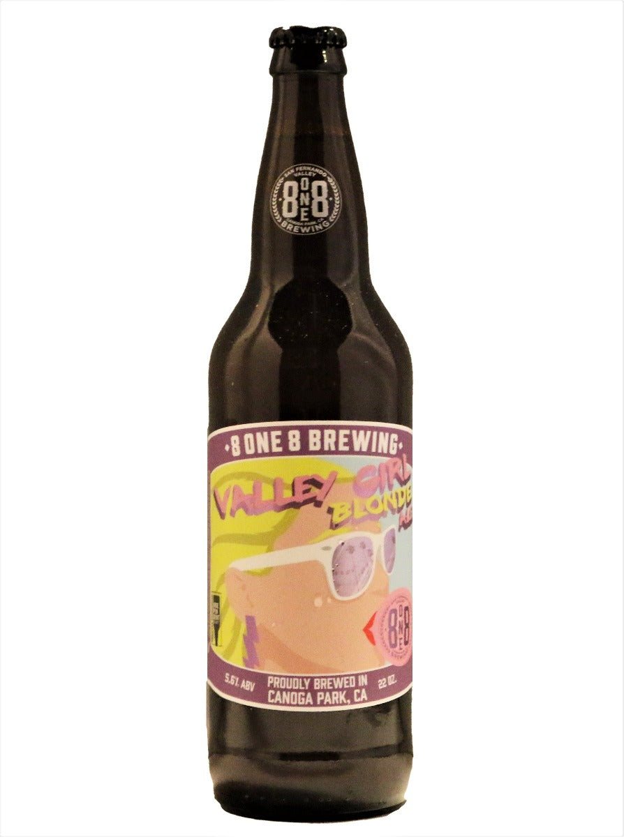 8 ONE 8 BREWING VALLEY GIRL BLONDE ALE 22OZ BOT - Remedy Liquor